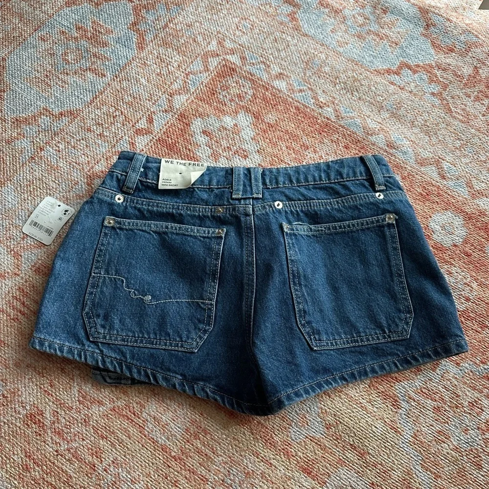 NWT We The Free - Adele Denim Skort size 25 low rise grunge utility - Picture 5 of 11